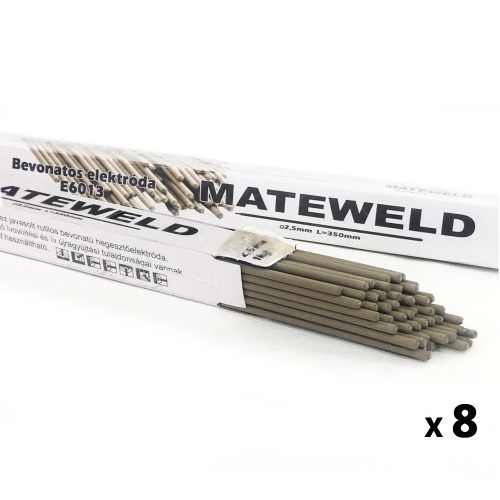 Rutilová zváracia elektróda E6013 MATEWELD - 2,5mm/2,5kg - 8 ks